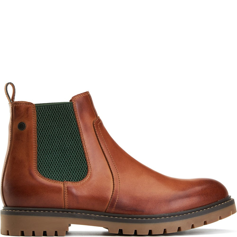 Zinc Pull Up Chelsea Boots Tan