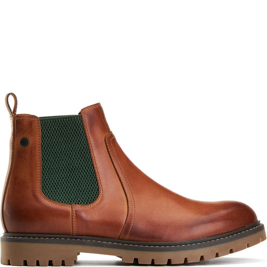 Zinc Pull Up Chelsea Boots Tan