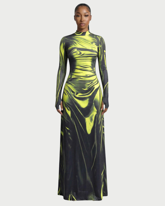 KASSIDY Illusion Maxi Dress